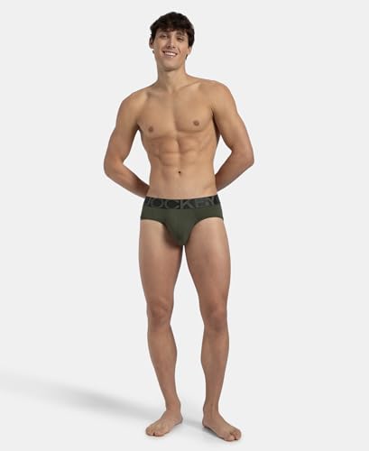 Image of Jockey IC27 Men's Tactel Microfiber Elastane Stretch Solid Brief with Moisture Move Treatment