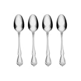Oneida True Rose Everyday Flatware Teaspoons, Set of 4