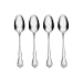 Oneida True Rose Everyday Flatware Teaspoons, Set of 4