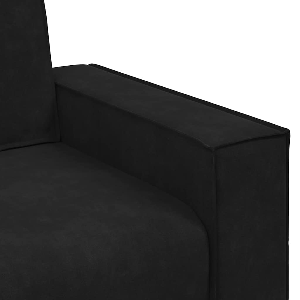 vidaXL Sofa Fotel Czarny 100x78x84 cm Aksamit