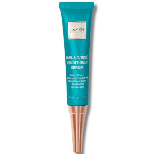 Onsen Japanese Cuticle Serum Conditioner para el crecimiento de uñas hecho de minerales japoneses de aguas termales, aceite fortalecedor
