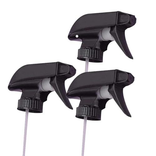 Boquilla pulverizadora de gatillo blanca, cabezal de plástico resistente, pack de 12 unidades 5