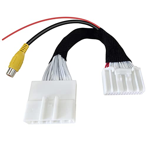 Image of Car Reverse Camera RCA Connector Adapter Cable for Mazda 3 6 CX-5 Axela Atenza Roadster MX-5 Miata Fiat