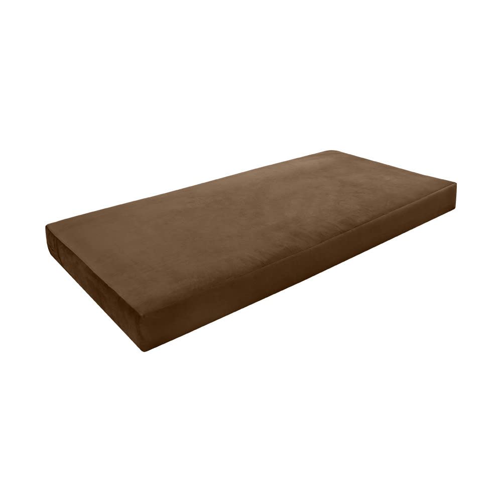 Cover ONLY Twin-XL Knife Edge Velvet Indoor Daybed Mattress 80