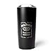 Jack Daniel's Officially Branded Sleek Stainless Tumbler - Clear and Acrylic Pressure Lid with Slider Lock – 20 ounces
