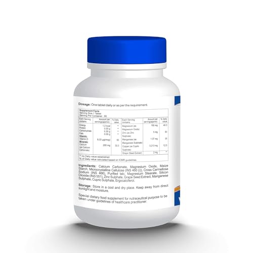 Image of Healthvit Calvitan-CDM Calcium + Vitamin D3 + Magnesium - 60 Tablets