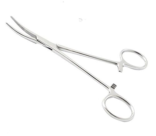 IMED SCIENTIFIC RK55CVD Premium High Polish Kelly Hemostat Forceps, Curved Stainless Steel