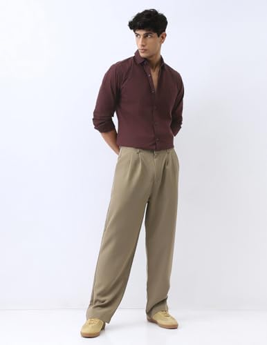 Image of Urbano Fashion Men's Cotton Full Sleeve Regular Fit Casual Solid Shirt