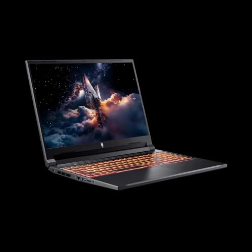 Image of acer Nitro V 16 AI WUXGA (1920 x 1200) IPS 180Hz Gaming Laptop AI PC, AMD Ryzen 5 240 Processor, NVIDIA GeForce RTX 5050 8GB GDDR7 VRAM, 16GB RAM, 512GB SSD, (16 inch, R5, RTX5050)