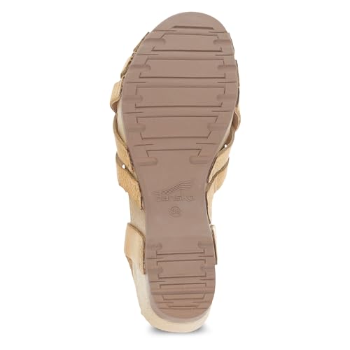 Image of Dansko Tinley Fisherman Wedge Sandal for Women - Cushioned, Contoured Footbed for All-Day Comfort and Support - Adjustable Hook & Loop Straps with Buckle Detail