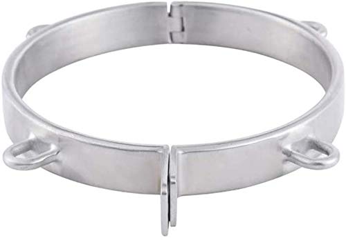 Roluck Metall Halsband Halsreif Halsfessel Bondage Sex-toys Sexspielzeug SM Erotische Halsfessel für Frauen(Ø 13.2cm)