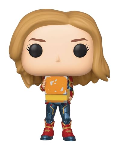 Funko Pop! Marvel: Captain Marvel - Captain Marvel Holding Lunchbox, Multicolor, Us One-Size