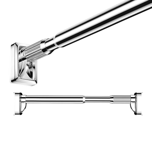 Tringle à rideaux installation sans outil chrome extensible 4m