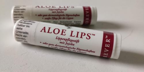 ALOE LIPS - Aloe Vera Lippenpflegestift - (Set) 2 STÜCK - mit 28% reinem Aloe-Vera-Gel - FOREVER Living FLP - Original