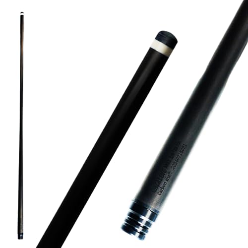 29 インチ ビリヤードキュー前肢 73.7cm カーボン単軸シャフト 低偏転 12.5mm/11.8mm/13mm 115g ステンレス製ジョイント 軽量 交換用 （ブラック）