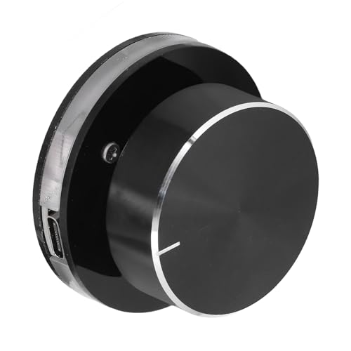 Pissente PC Paya de Control de Volumen USB, Luces RGB Tipo C Controlador de Medios de Medios 360 Grados Giratorios para Android Desktop PC PAPTOP PABLETA CELULO Ajuste Multimedia