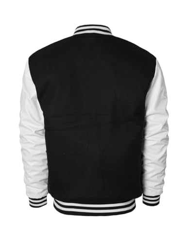 URBANJ Men's Varsity Jacket Baseball Letterman Bomber Jackets2