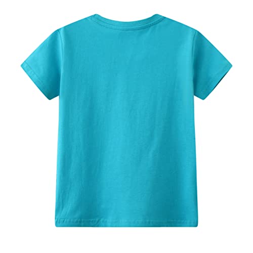 Image of Toddler Boys' Short Sleeve Tees Cotton Casual Graphic Crewneck Summer Top Clothes T-Shirts