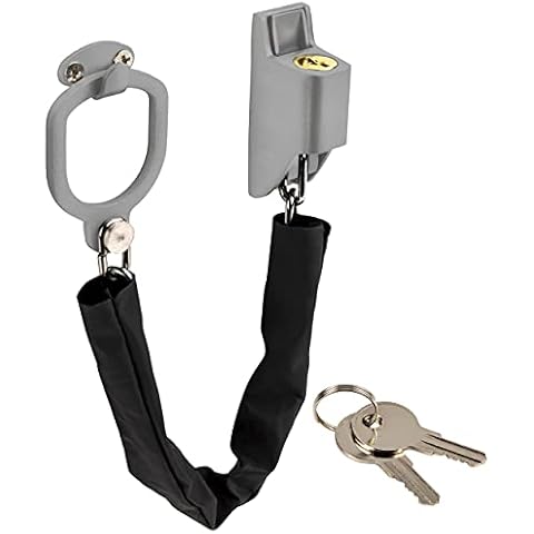ONVAYA® Türgriffkette mit Kratzschutz, Türkette, Türsicherung - Türverriegelung OHNE BOHREN der Türe Cover