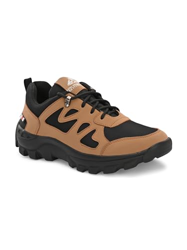 Image of Leo's Fitness Men's Water Resistant Outdoor Trekking Shoe, Lace-Up Trail Running Sports Sneakers, Hiking Shoes for Men