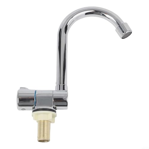 Robinet camping-car pliable en acier inoxydable avec bec pivotant à 360° pour évier de yacht G1/2 - 3