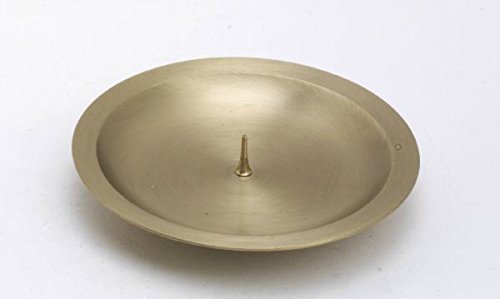 MOMENTU Assiette ronde en aluminium brossé [doré, fabriqué à la main MOMENTU Assiette ronde en aluminium brossé [doré, fabriqué à la main