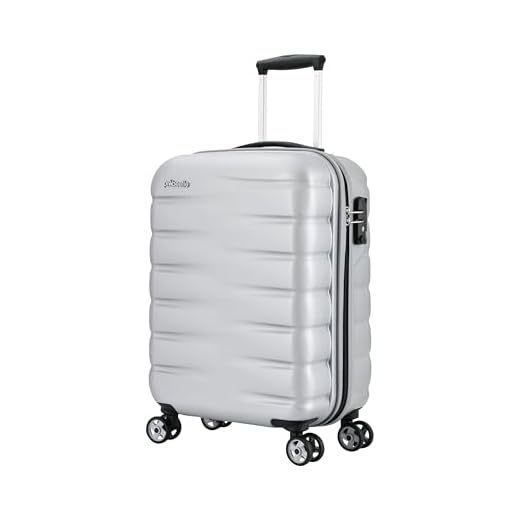 Probeetle by Eminent Maleta Voyager VII 68cm (Generación 2.0) 71L Maleta Mediana rígida, Muy Ligera, con 4 Ruedas Dobles 360°, Mango telescópico Ajustable y Cerradura TSA Plateado