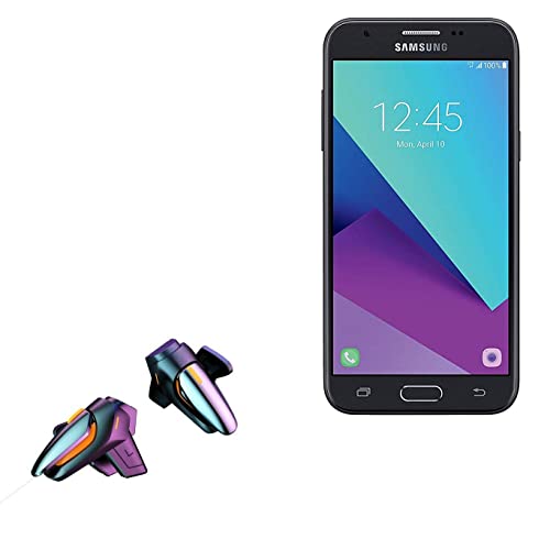 BoxWave Gaming Gear Compatible with Samsung Galaxy J3 Luna Pro (Gaming Gear by BoxWave) - Touchscreen QuickTrigger, Trigger Buttons Quick Gaming Mobile FPS for Samsung Galaxy J3 Luna Pro - Jet Black