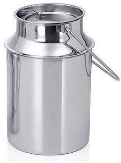 Leo 6 Litre Stainless Steel Milk Can Oil Burni Ghee Wadi Milk Kettle