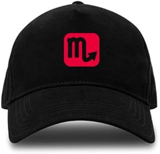 Black Cap with Red Logo,Scorpio Zodiac