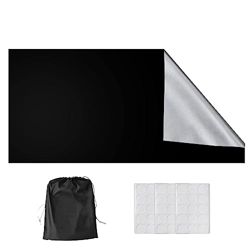 Estor opaco portátil, estor opaco portátil, 59 x 118 pulgadas, con protección UV, para viajes, persianas opacas de poliéster con cintas adhesivas para el hogar, dormitorio