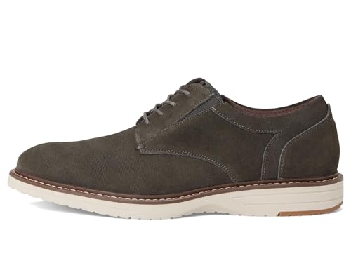 Image of Nunn Bush Griff Plain Toe Oxford Lightweight and Comfortable for All Occasions Suede Lace-Up