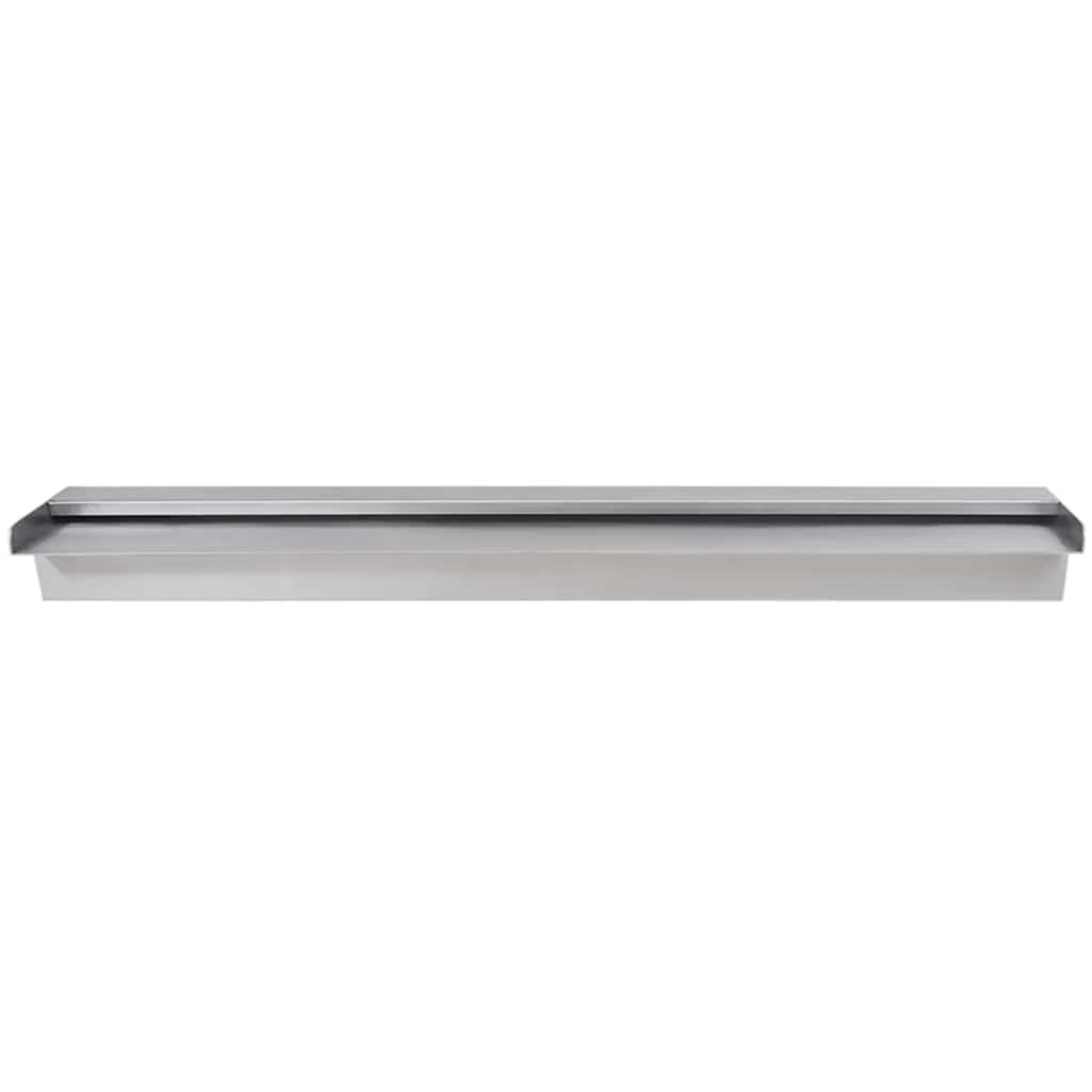Générique Lame d'eau rectangulaire pour Piscine Acier Inoxydable 90 cm,Maison & Jardin, Décorations, Fontaines & bassins, Fontaines & Cascades, Argent (Poids 3.9KG)