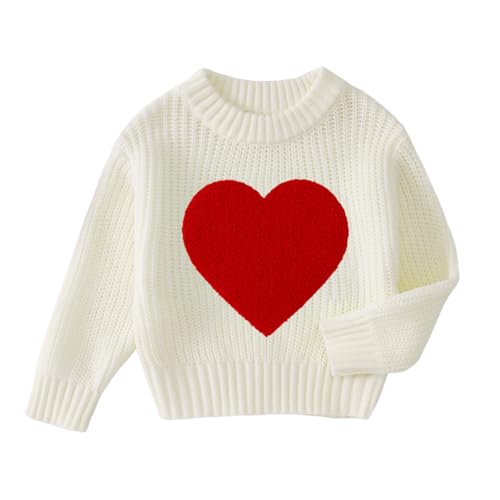 10 Best Girls Chenille Sweaters That’ll Keep Them Cozy and Cute 7 MODNTOGA Toddler Girl Valentines Heart Pullover Sweater