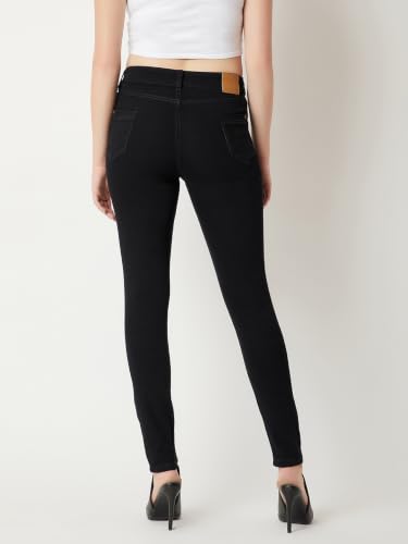 Image of Miss Chase Women's Skinny High Rise Regular /Cropped Length Stretchable Denim Jeans