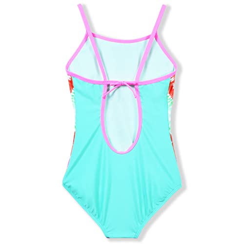 Image of Girls One Piece Swimsuit Sport Tie Dye Backless Swimwear Bathing Suit for Kid