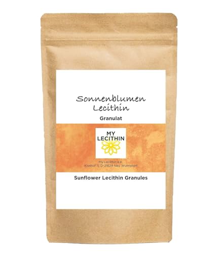 Sonnenblumen Lecithin Granulat | produziert in Deutschland | vegan | GMO frei | allergenfrei (500gr)