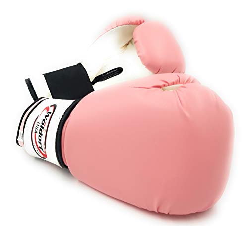 Woldorf Usa Pink Boxing Gloves For Men And Women Heavy Essential Gel Boxing Punching Bag Gloves Kickboxing Sparring Mma Muay Thai Training Gloves Vinyl 16Oz #TOP7