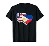 Philippines Flag Shirt Filipino American Pride Vintage T-Shirt