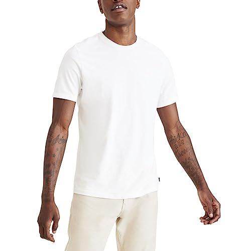 T-shirt Dockers homme manches courtes coton uni avec logo poitrine mode casual
