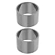 eMagTech 2 Stück Motorrad-Auspuffdichtung Auspuffrohrdichtung für Auspuffrohr mit Innendurchmesser 45 Mm 50x45x33 Mm Grau