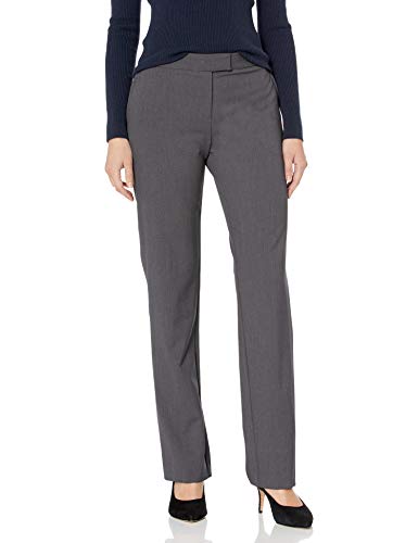 Jones New York Women's Sydney Pant, Charcoal Grey Heather, 4