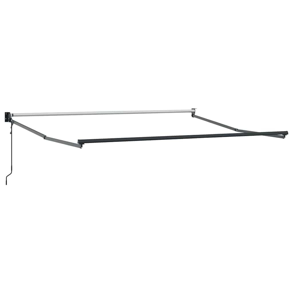 Toldo extensible con brazo articulado, 350 x 250 cm, poliéster y metal, protección UV, resistente a la intemperie, impermeable, para balcón, terraza, jardín, con manivela y mando a distancia