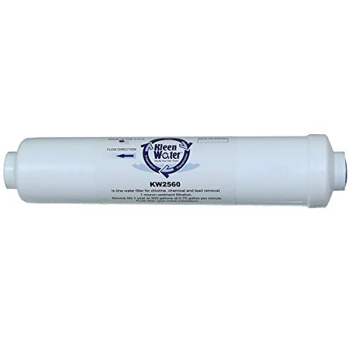 Kleenwater In-Line Water Filter To Remove Lead, Chlorine And Chemicals With Versatile Inlet/Outlet Connections, Usa Made #TOP1