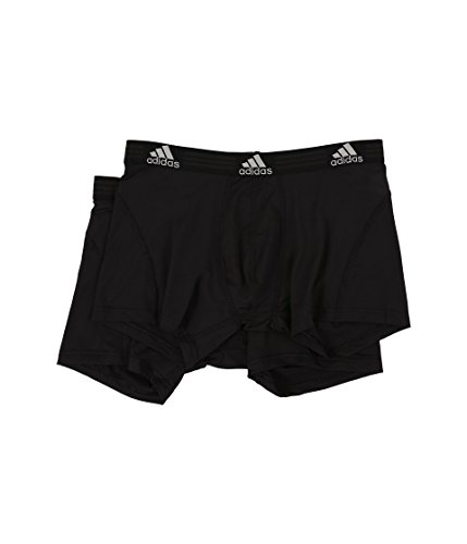 adidas Men's Sport Performance 2-Pack Trunk, Black/Black Black/Black, X-Large