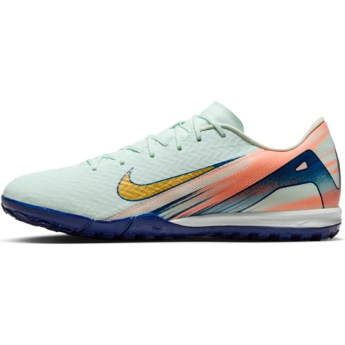Nike Vapor 16 Academy Mercurial Dream Speed TF Low-Top Fußballschuh, Zapatillas de fútbol Hombre, Barely Green Mtlc Gold Coin, 43 EU