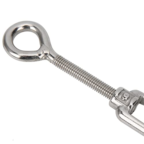 Tensores para cables de alambre, tensor de alambre con gancho, paquete de 10, tensor de cuerda de acero inoxidable M6 para vela de sombra miniatura 7