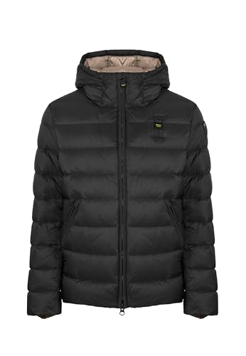 Cappuccio fisso Blauer Piumino Con Cappuccio Acton (IT, Testo, XXL, Regular, Regular, Nero)