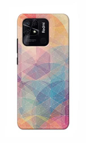 Image of Printed Hard Back Cover Case for Redmi 10 | Redmi 10 Power Back Cover (Crumpled Paper Design) -1803