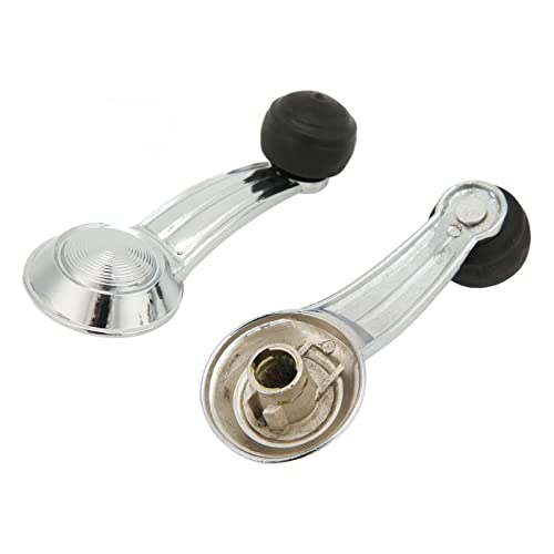 ACAGALA 2pcs Door Window Crank Handle Metal Chrome Compatible with Cimarron Eldorado